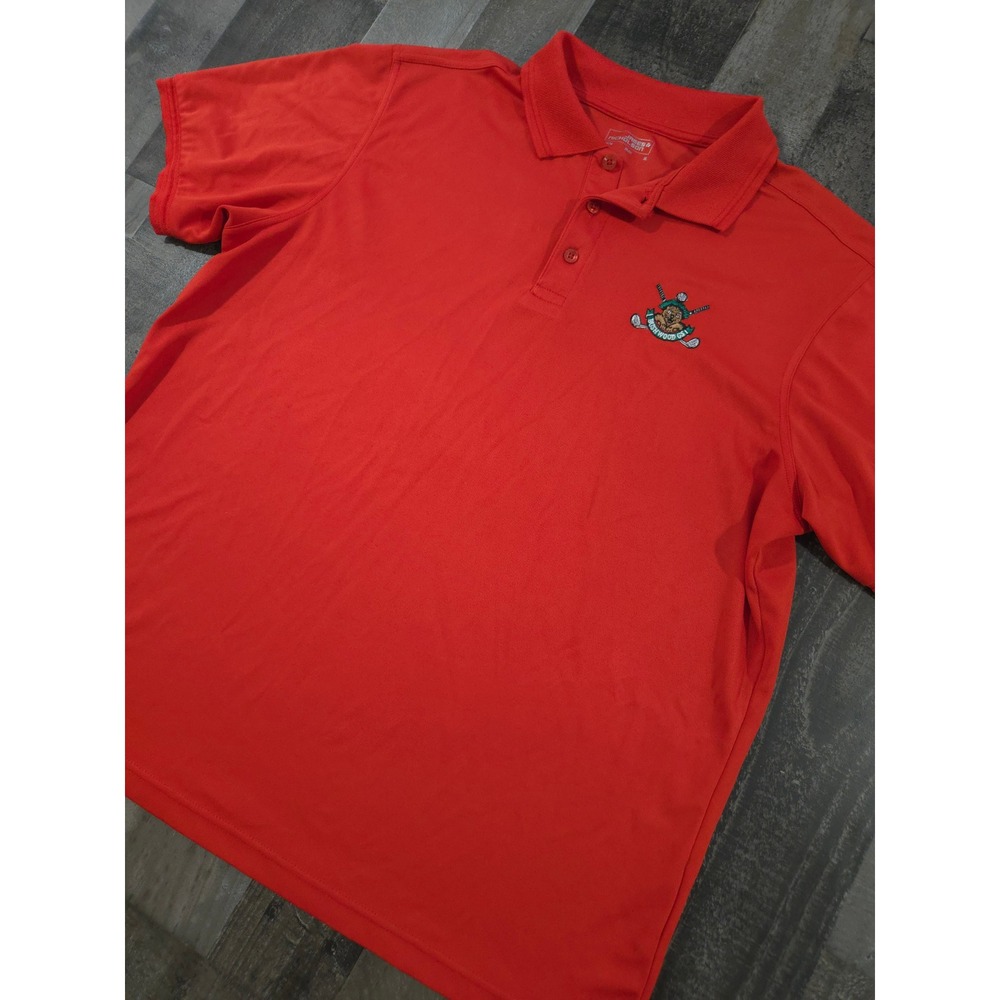 James & Nicholson Men's L Polo Shirt Red Caddyshack Gopher Bushwood GS PartyGolf